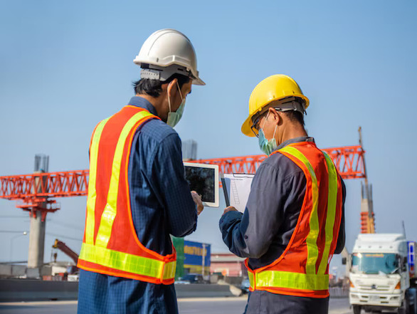 team engineer two man architect building construction site_10541 6382 1